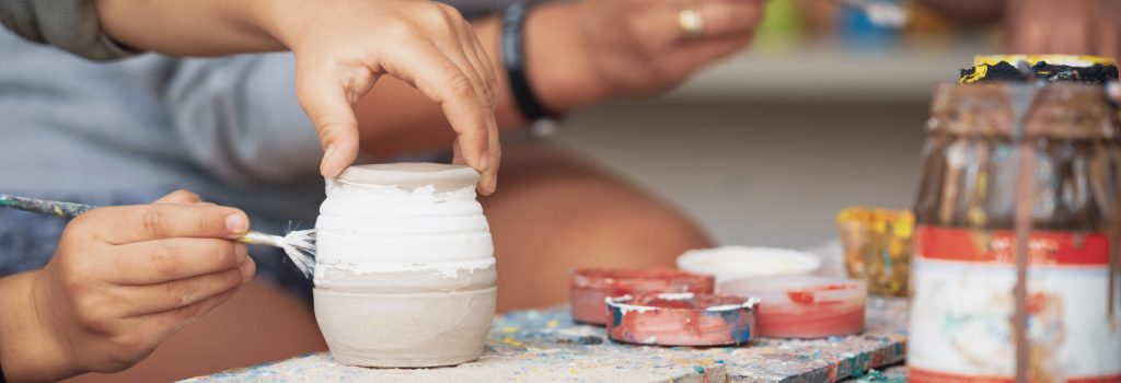 Photo from Hurghada in Egypt showing ceramic and paint. High quality photo